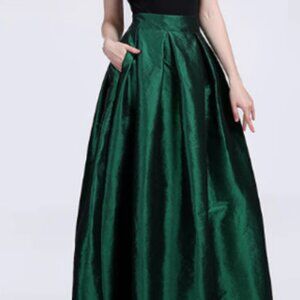 ANANYA DARK GREEN BALL GOWN SKIRT